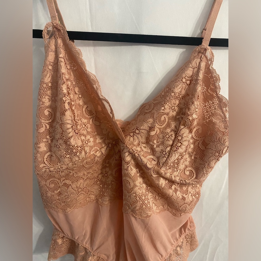 NWT Free People We Are Hah Women’s Copper Rose Smarty Pants Bodysuit Size Large - Picture 4 of 16